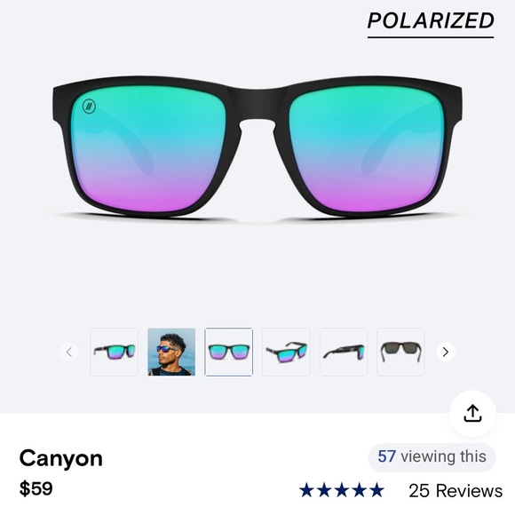 Blenders Black and Blue Sunglasses - Picture 8 of 9